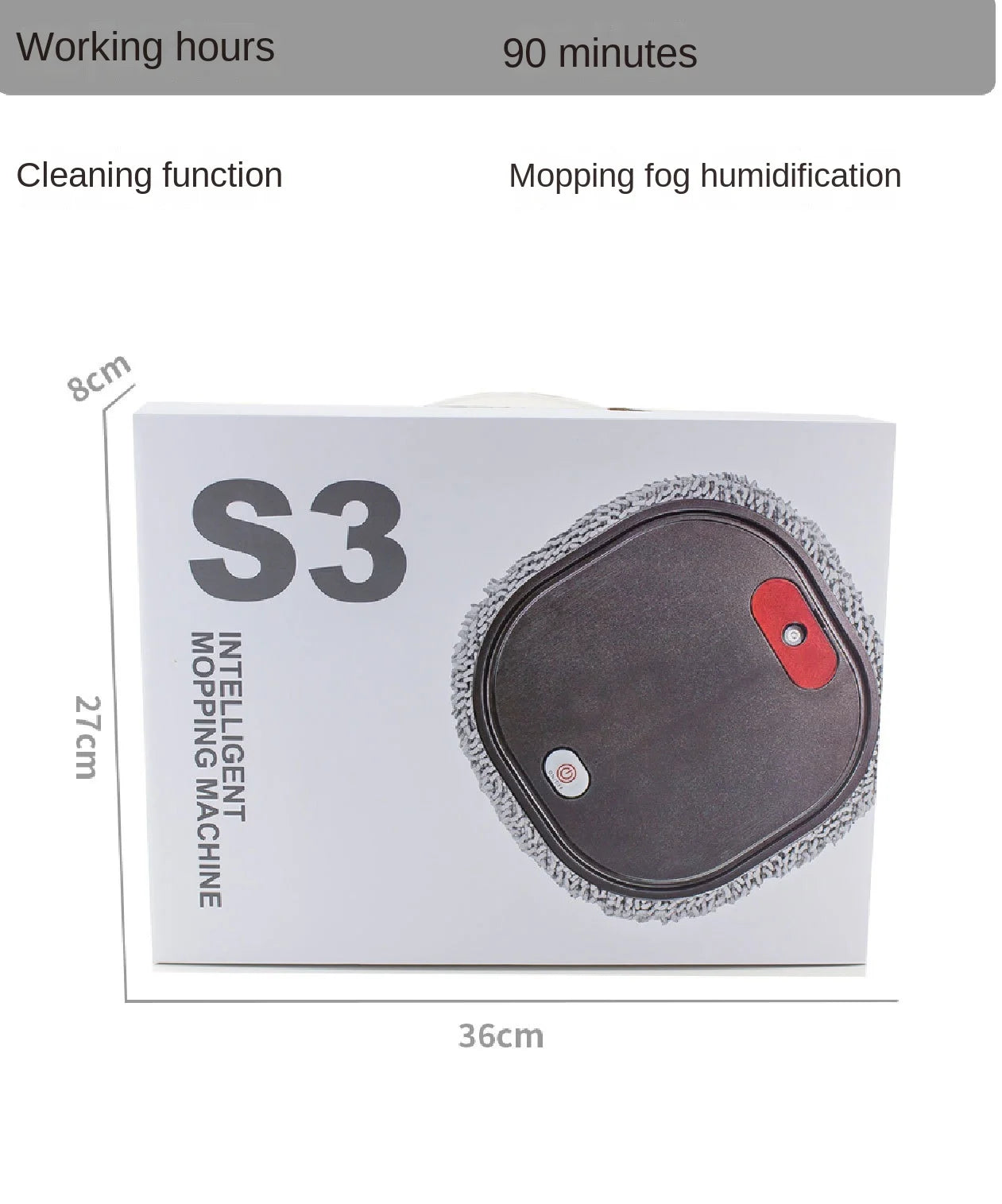 2024 New Rechargeable Smart Mopping Robot Spray Cleaner Dry and Wet 3 in 1 Sweep and Mop Robot Vacuum Cleaner Home Mopping Robot