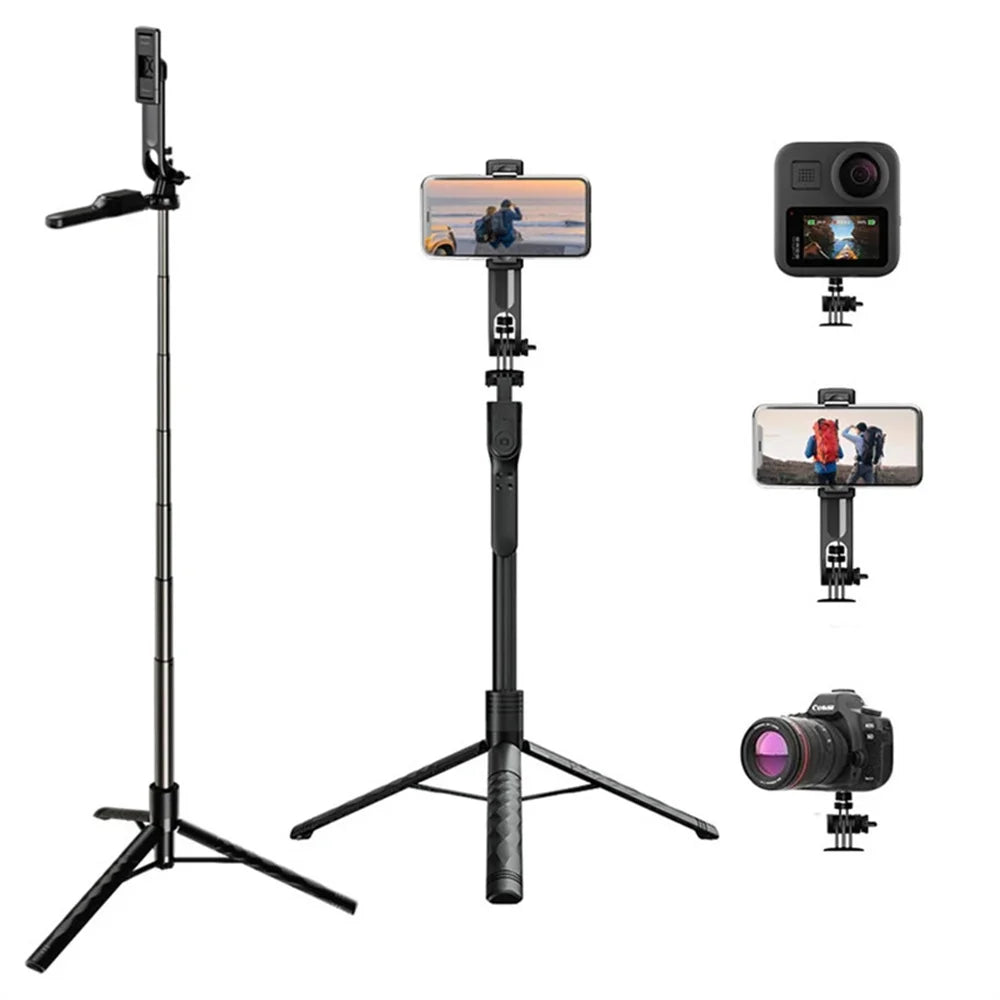 FGCLSY New Tripod for Smartphone Camera,Stand with Bluetooth shutter and light,Wireless Selfie Stick brackets with Phone Holder