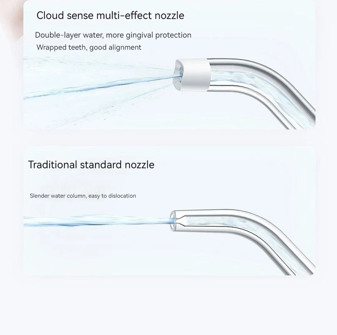 MIJIA Electric Oral Irrigator F400 Portable Water Pick Flosser Teeth Whitening Remove Dental Plaque 200ML pull-out Water Tank