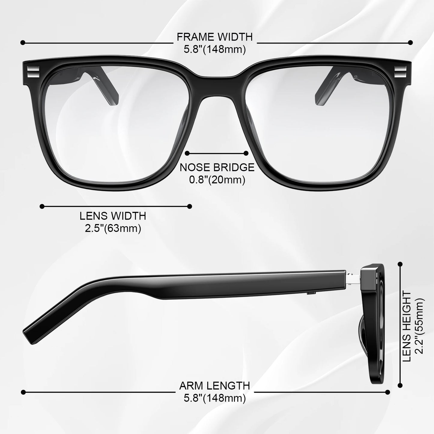 XIAOMI Anti Blue Light Smart Glasses UV Protection Photochromic Sunglasses Hands-Free Calls Audio Voice Assistant for Men Women