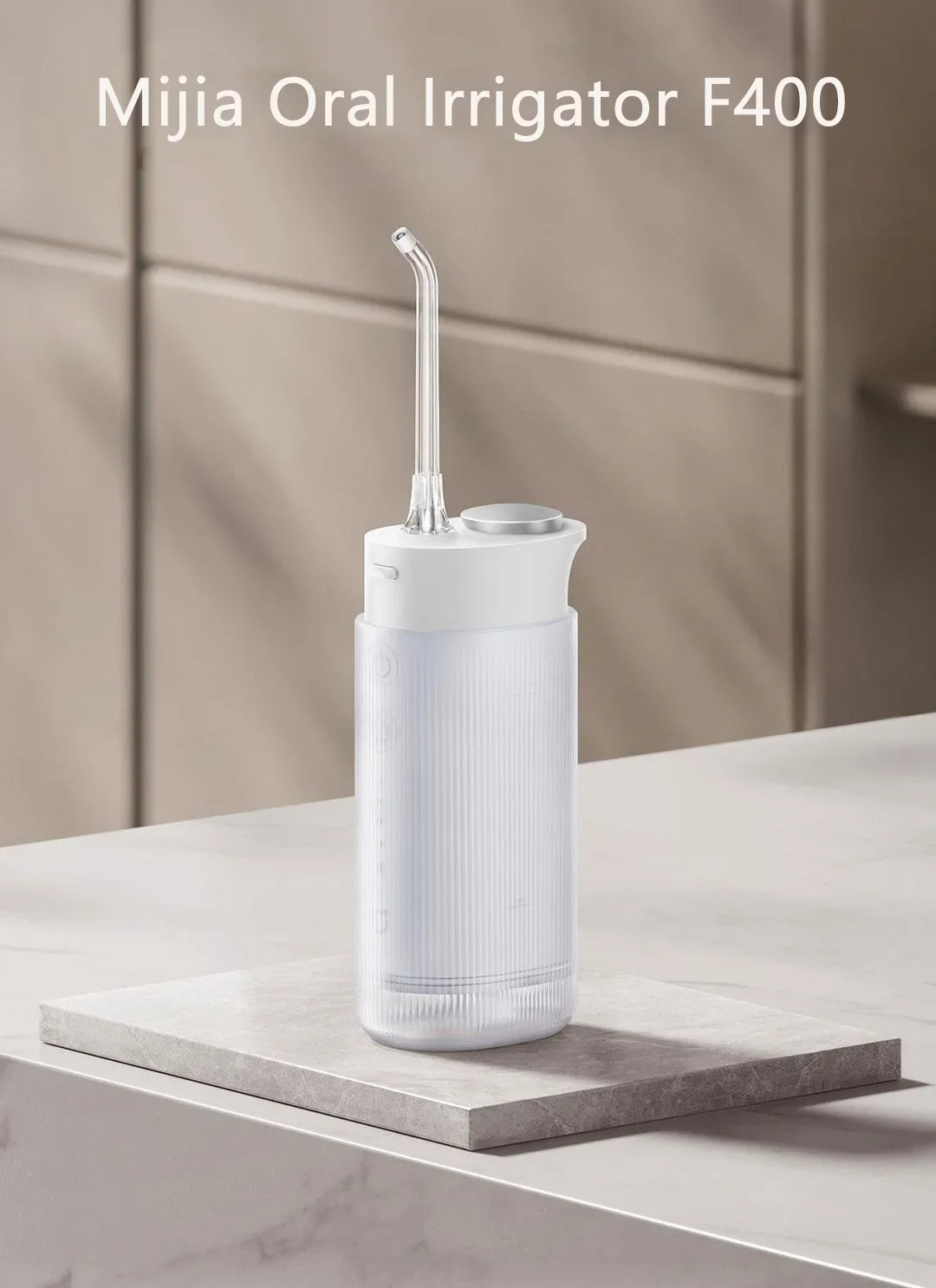 MIJIA Electric Oral Irrigator F400 Portable Water Pick Flosser Teeth Whitening Remove Dental Plaque 200ML pull-out Water Tank