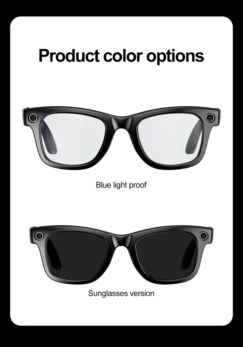 Xiaomi Mijia Smart Bluetooth Glasses IP65 Waterproof Recording Videos AI Photo Recognition Answer Translation Call Large Battery
