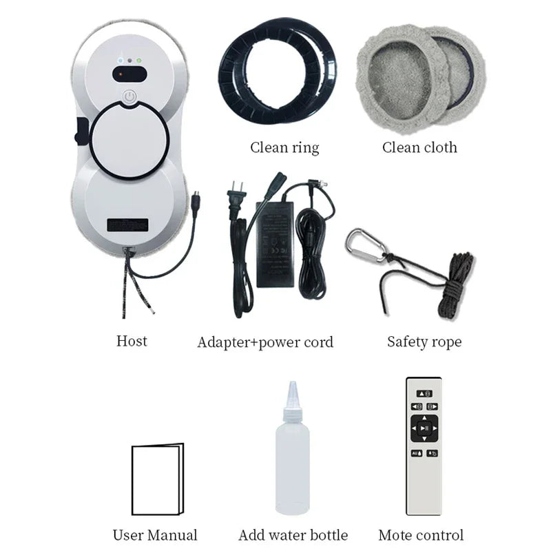 Water Spray Window Cleaning Robot High Suction Smart Electric Window Cleaner Double-sided Glass Cleaning Robot Vacuum Cleaner