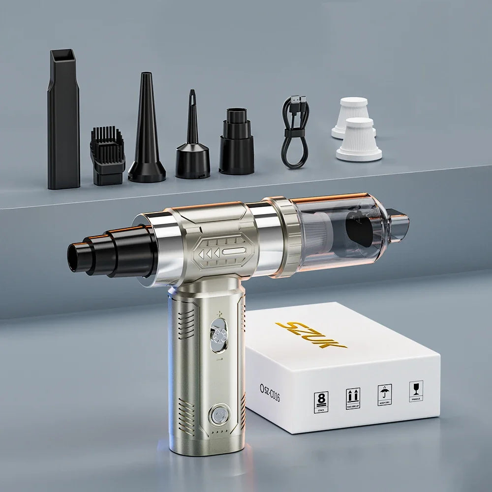 SZUK Mini Air Blower Brushless Motor Turbo Jet Fan Handheld Portable Dust Fan Turbofan air blower Powerful Car Vacuum Cleaner