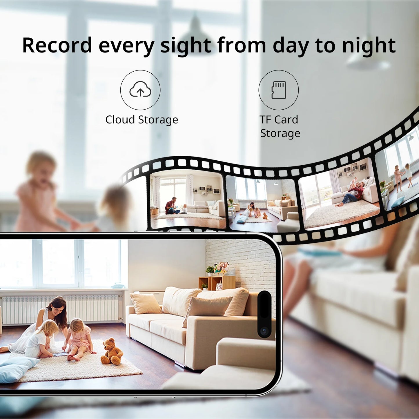 2PC BoyKeep 5/2.4GHz WiFi Indoor Home Security Mini IP Camera Smart CCTV Pet Camera Baby Video Monitor 24/7 Surveillance Camera