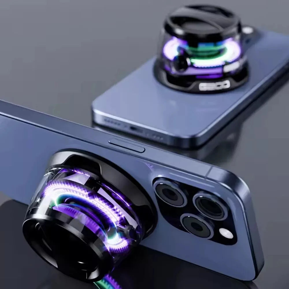 Multifunctional Bluetooth 5.3 Speaker Mini Speaker Portable Magnetic Speaker with RGB Color Light and Phone Holder for ios 2025