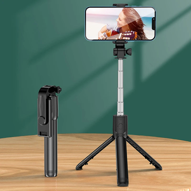 Bluetooth Cell Phone Selfie Stick Tripod Wireless Remote multifunctional Extendable Portable Phone Stand Live Streaming Video