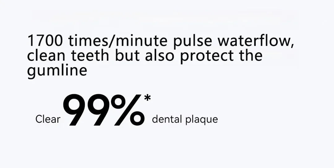 MIJIA Electric Oral Irrigator F400 Portable Water Pick Flosser Teeth Whitening Remove Dental Plaque 200ML pull-out Water Tank