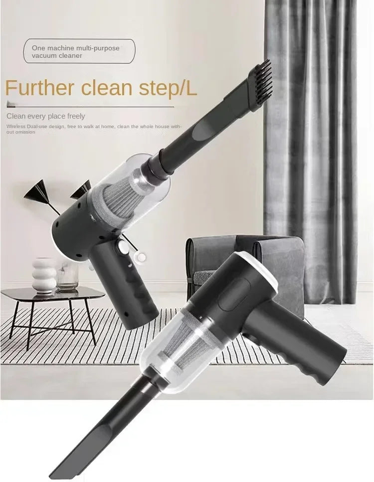 New 12000pa Portable Small Multipurpose Vehicle Vacuum Cleaner Small Household Pump Handheld Car Mounted Vacuum Cleaner