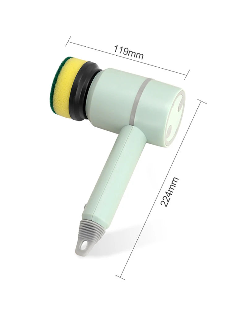 Wireless Electric Cleaning Brush USB Rechargeable Automatic Kitchen Dishwashing Brush Bathtub Tile Professional Cleaning Brush
