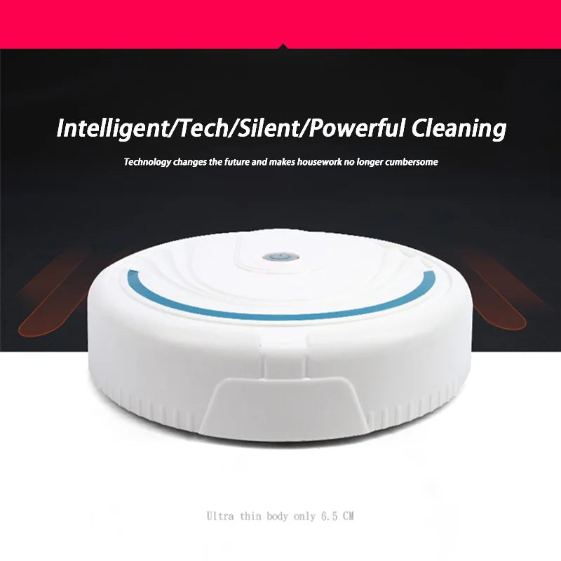 5-in-1 Mini Smart Robotic Wireless Vacuum Cleaner Home Multi-Mode USB Rechargeable Home Sweeper For Wet Dry Carpet Floors
