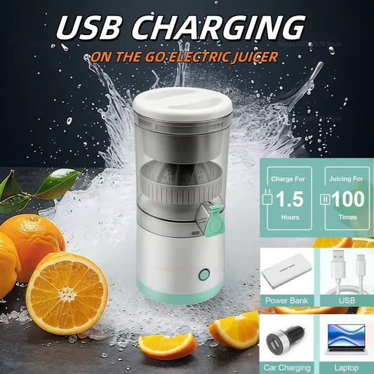 Automatic Fruit Juicer Portable Household Juice Machine Juice Fruit Blender USB Charging Travel Automatic Fresh Squeezing Mixer