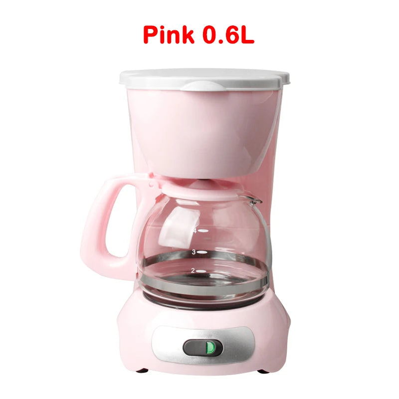 EDTID Automatic Electric Latte Espresso Coffee Maker Mini 0.6L Moka Drip Cafe American Coffee Brewing Machine Tea Pot Boiler EU