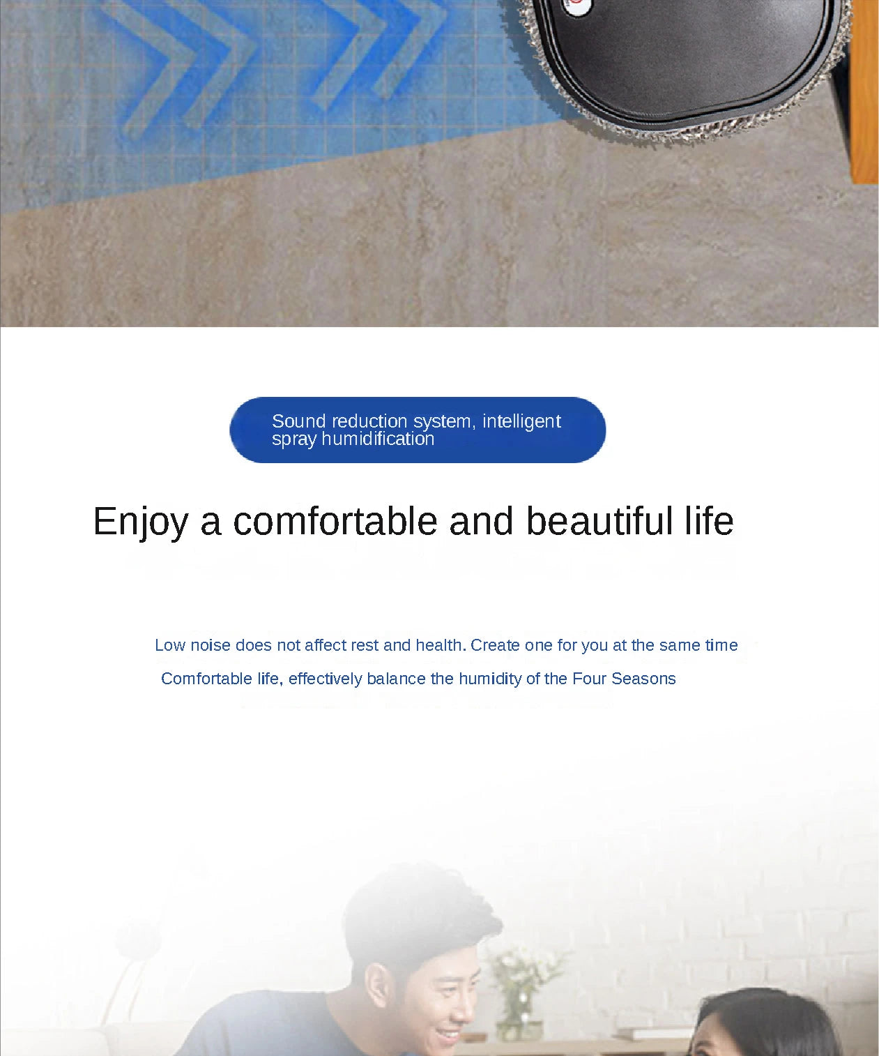 2024 New Rechargeable Smart Mopping Robot Spray Cleaner Dry and Wet 3 in 1 Sweep and Mop Robot Vacuum Cleaner Home Mopping Robot