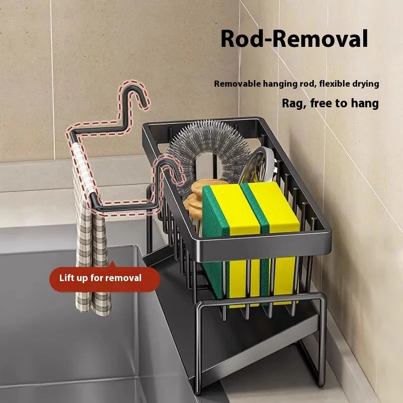 home kitchens Sink rack organizers solutions storage shelves accessories kitchenware kitchen shelf ledge