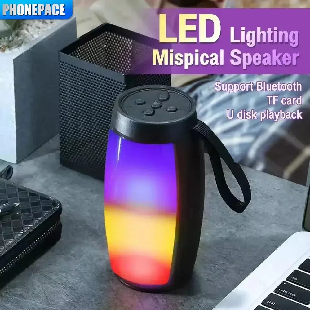 Wireless Bluetooth Speakers Powerful Portable Sound Box Subwoofer Car Audio Bass MP3 Player Sound System LED Lights