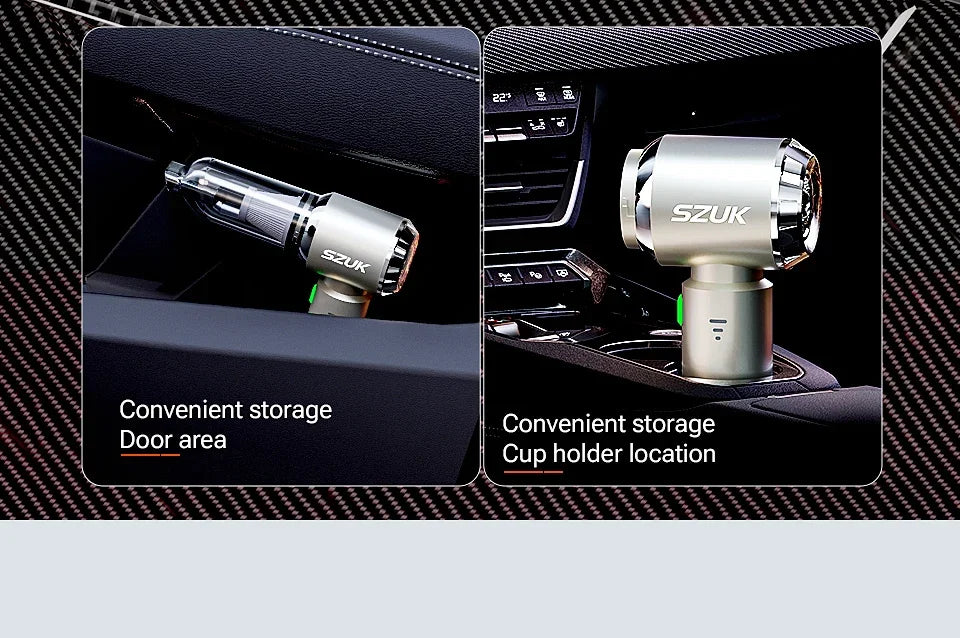 SZUK Mini Car Vacuum Cleaner 985000Pa Strong Suction Cleaning Machine Powerful Wireless Handheld Portable Vacuum Cleaner for Car