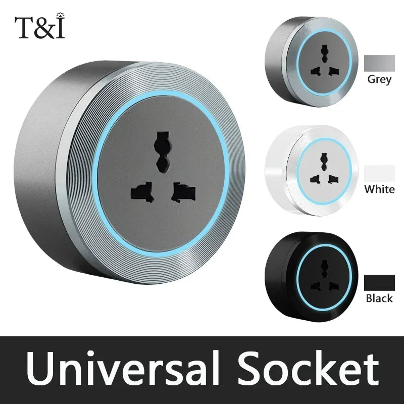 Power rail socket, intelligent household kitchen appliance socket, new US UK EU FR standard wall power plug adapter with USB