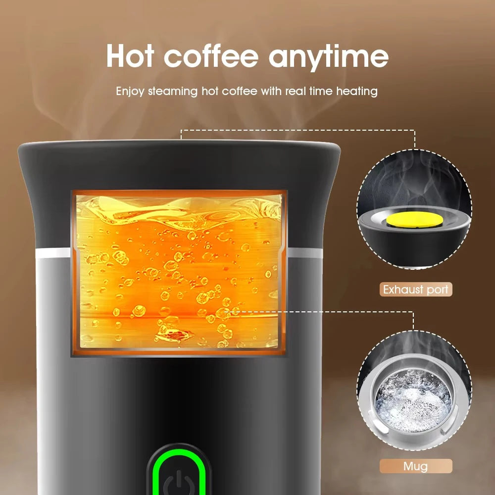 NEW 3-in-1 Capsule Powder Coffee Maker Wireless Electric Portable Espresso Coffee Machine for Home Camping Travel Coffee Maker