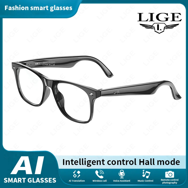 2025 Smart Glasses Wireless Bluetooth Call Sunglasses Built-In Mic Speakers Touch Voice Assistant Intelligent Translation Glass