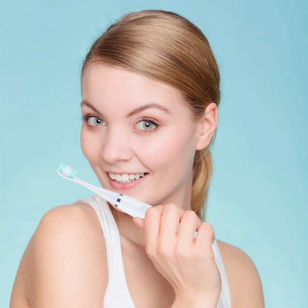 Electric Toothbrush with Sonic Cleaning 3-in-1 for Teeth Whitening & Oral Care - USB Charging & Replaceable Brush Head