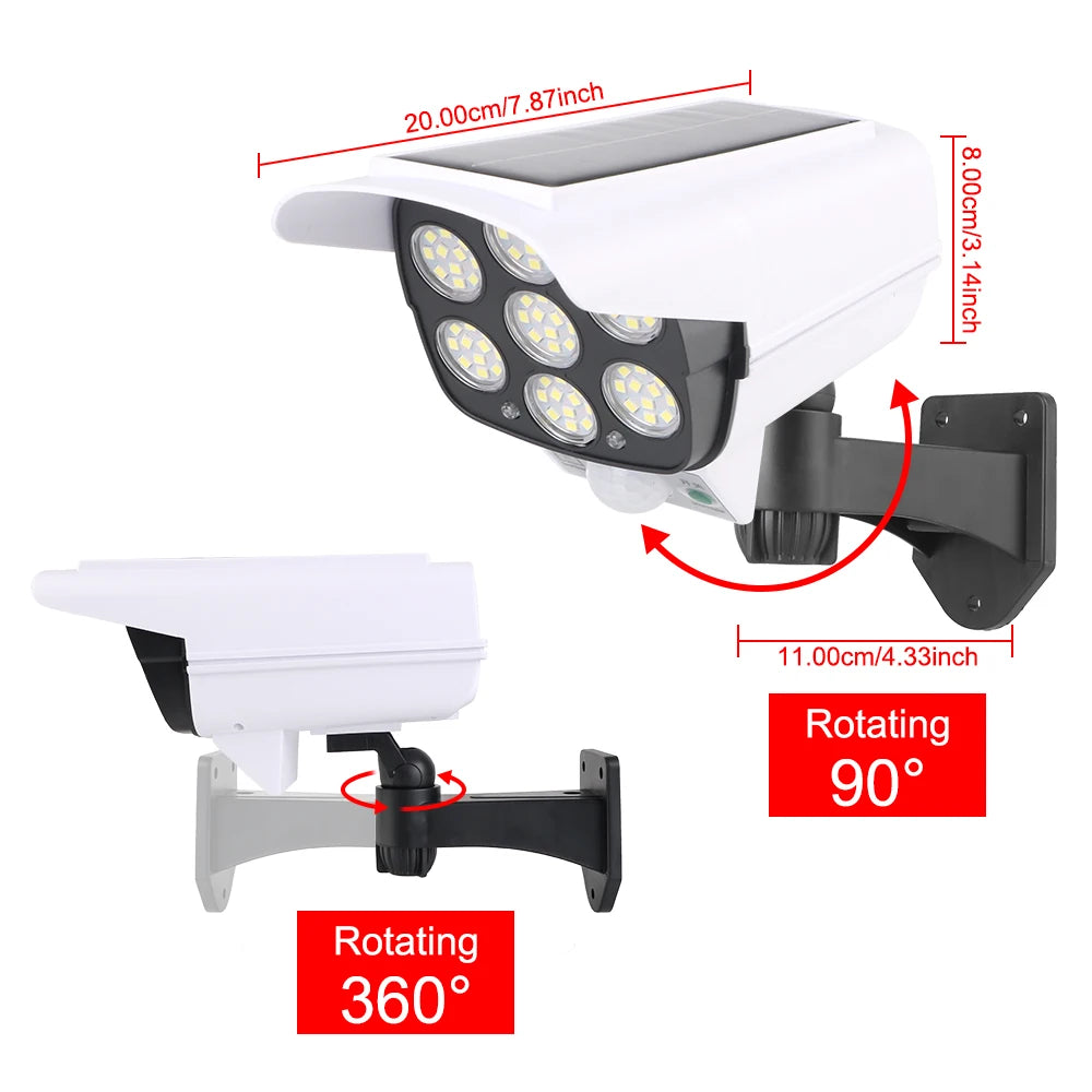 Solar Lights Smart Motion Sensor Lamps 3 Mode For Home Garden Illumination Outdoor Night Light 77LED IP65 Waterproof