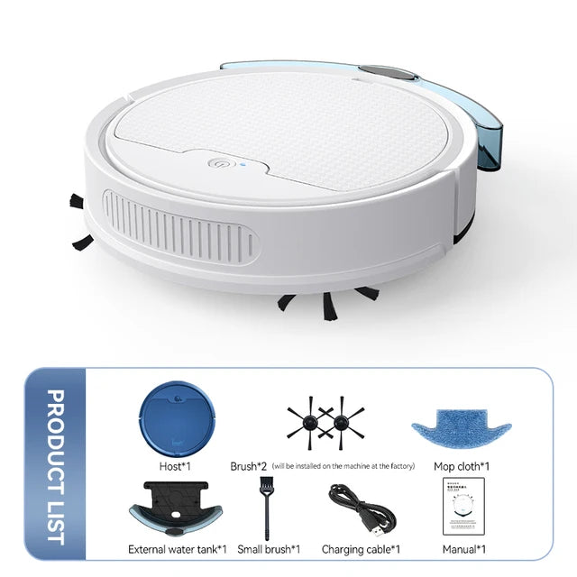 New 3 In 1 Smart Sweeping Robot Home Mini Sweeper Sweeping and Vacuuming Wireless Vacuum Cleaner Sweeping Robots For Home Use