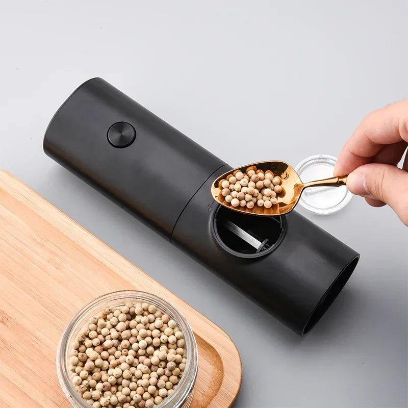 Mini Intelligent Automatic Electric Grinder Portable Multi-Functional Kitchen Seasoning Herb Pepper Grinder for Spices and More