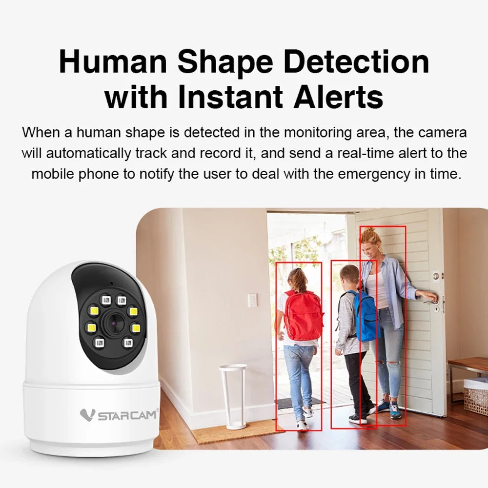 Vstarcam 5MP HD Smart PT Camera 2.4GHz WiFi Security Protection Indoor Video Surveillance Human Tracking Smart Home Pet Cam