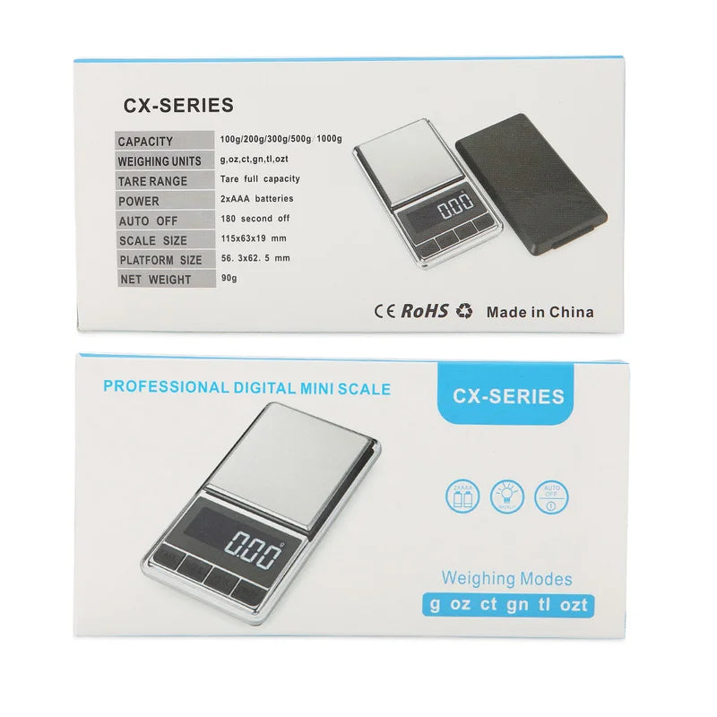 Electronic Jewelry Scale Balance Gram 0.01 / 0.1g Accuracy For Gold Precision Mini Pocket Scale Smart Kitchen Weight Scales