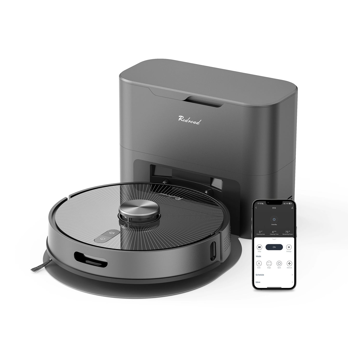 Redkey R10 Robot Vacuum Cleaner 2-in-1 Auto Vacuum Mop Wiping Function LiDAR Navigation Strong 4000Pa Suction Power 4 L Dust Bag