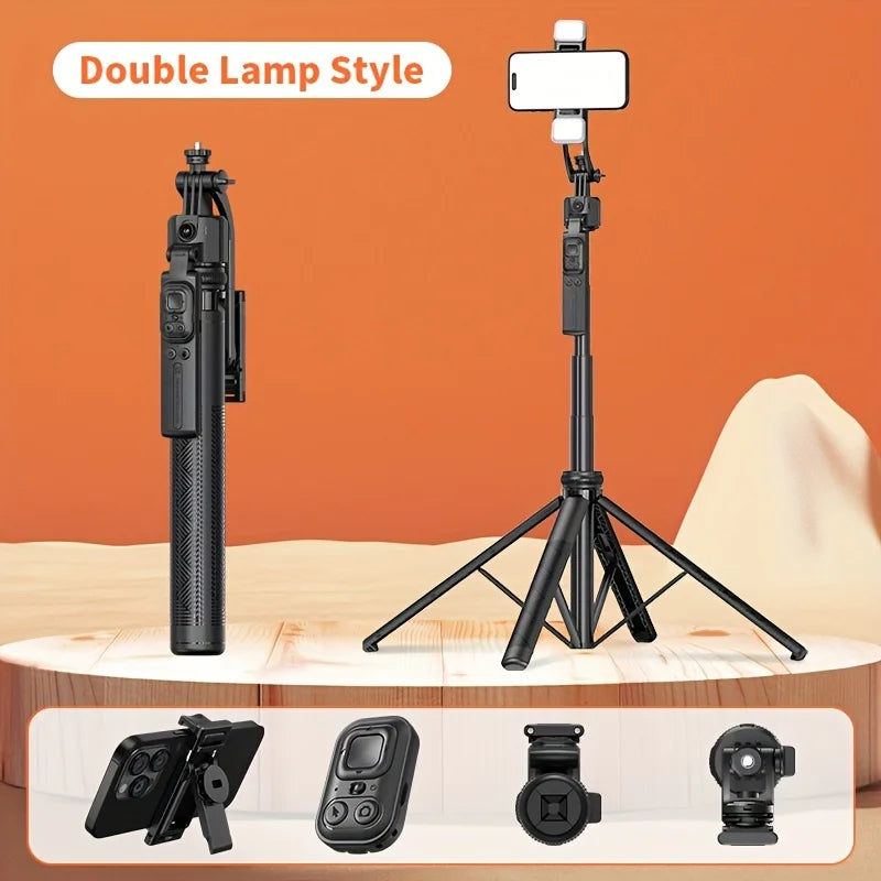 PTZ selfie stick C17 intelligent AI face tracking anti shake tripod live broadcast fully automatic mobile shooting artifact
