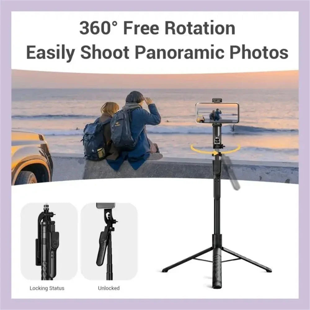 FGCLSY New Tripod for Smartphone Camera,Stand with Bluetooth shutter and light,Wireless Selfie Stick brackets with Phone Holder