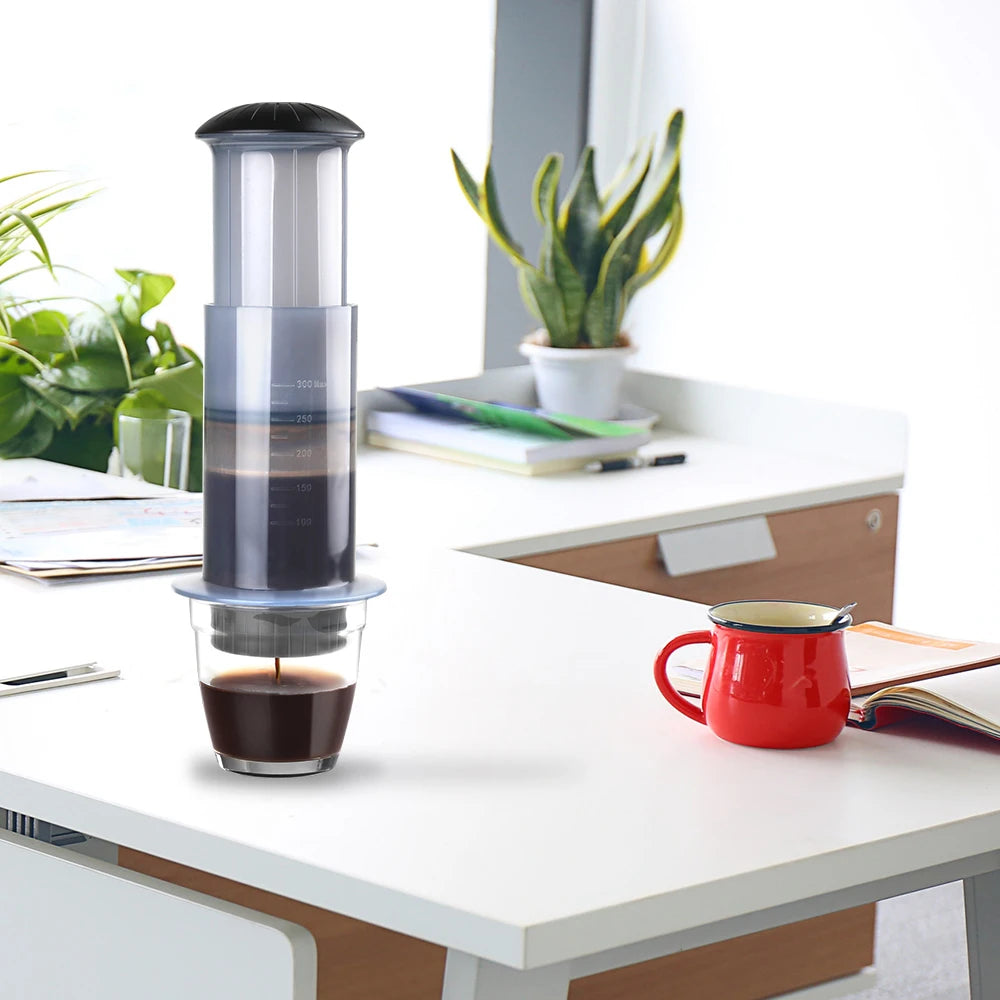 For AeroPress Machine Espresso Portable Coffee Maker Cafe French Press Coffee Pot  with Filters Paper Kit