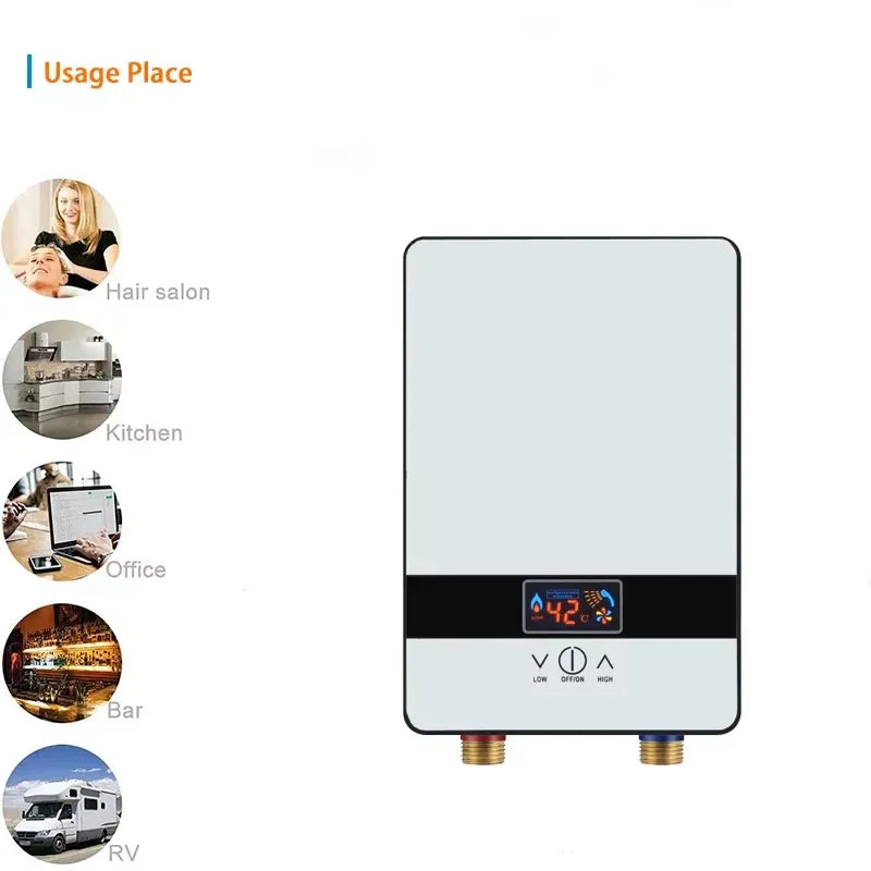 2025NEW Instant electric water heater household bath machine small fast hot constant temperature shower rental room water heater
