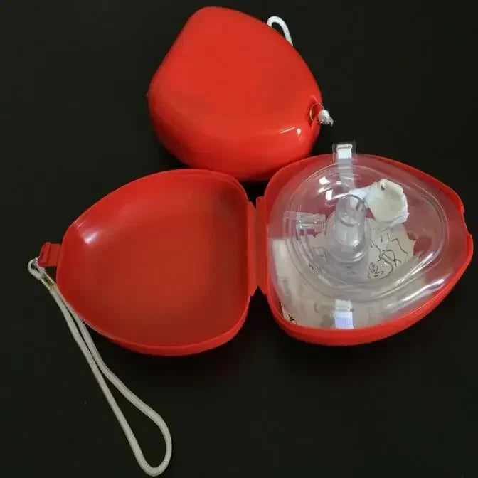 1Set Car Rescue CPR Mask Emergency First Aid Masks Resuscitator One-Way Valve CPR Face Sheild Survival Mask Outdoor Survival Kit