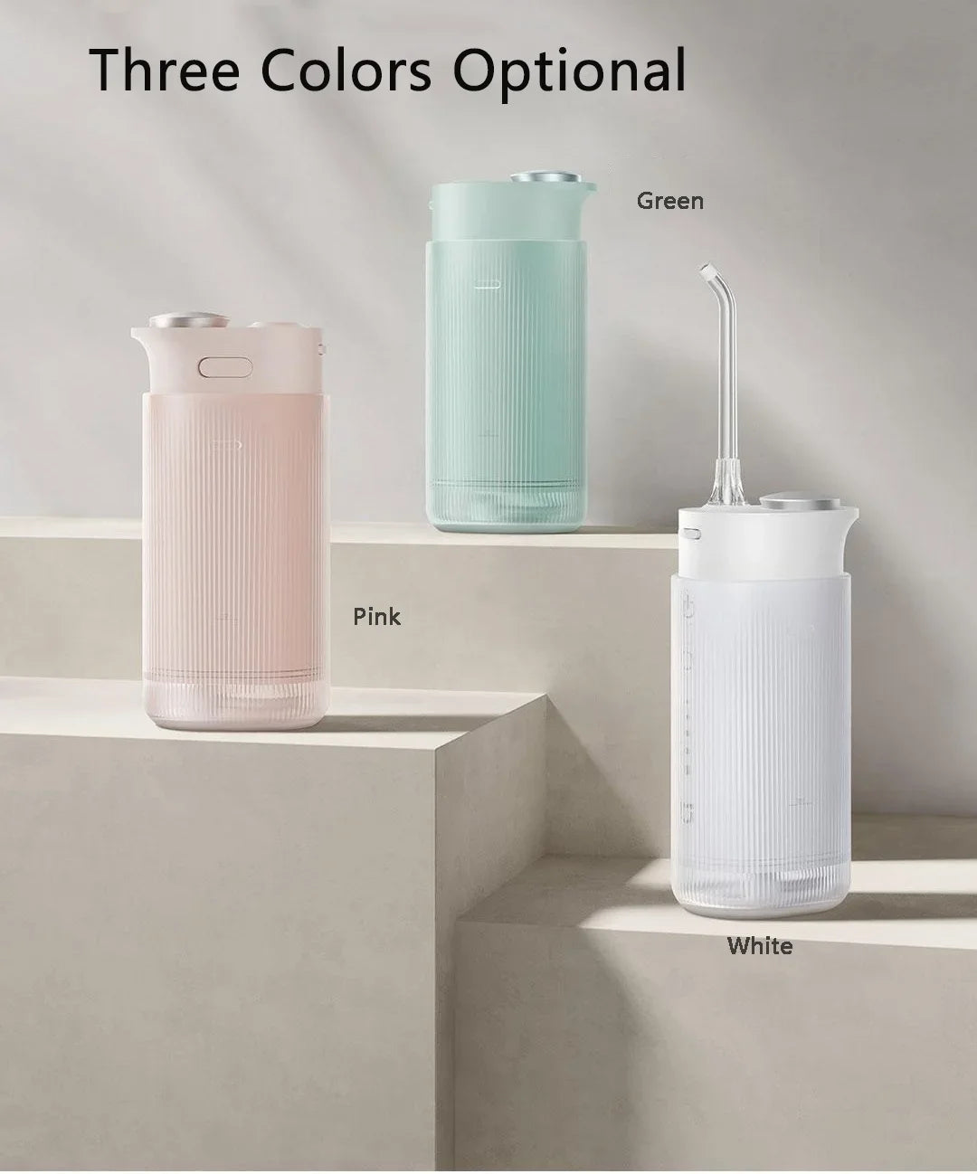 MIJIA Electric Oral Irrigator F400 Portable Water Pick Flosser Teeth Whitening Remove Dental Plaque 200ML pull-out Water Tank