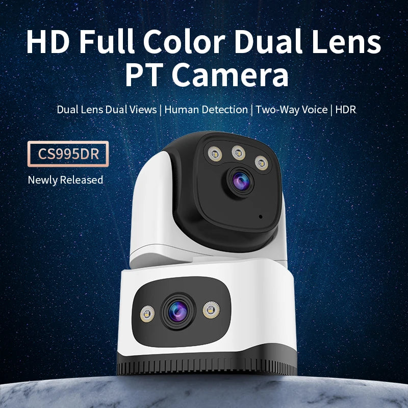 Vstarcam  6MP O-Kam APP Dual Lens Wireless PTZ IP Dome Camera AI Humanoid Home Security CCTV Baby  Monitor