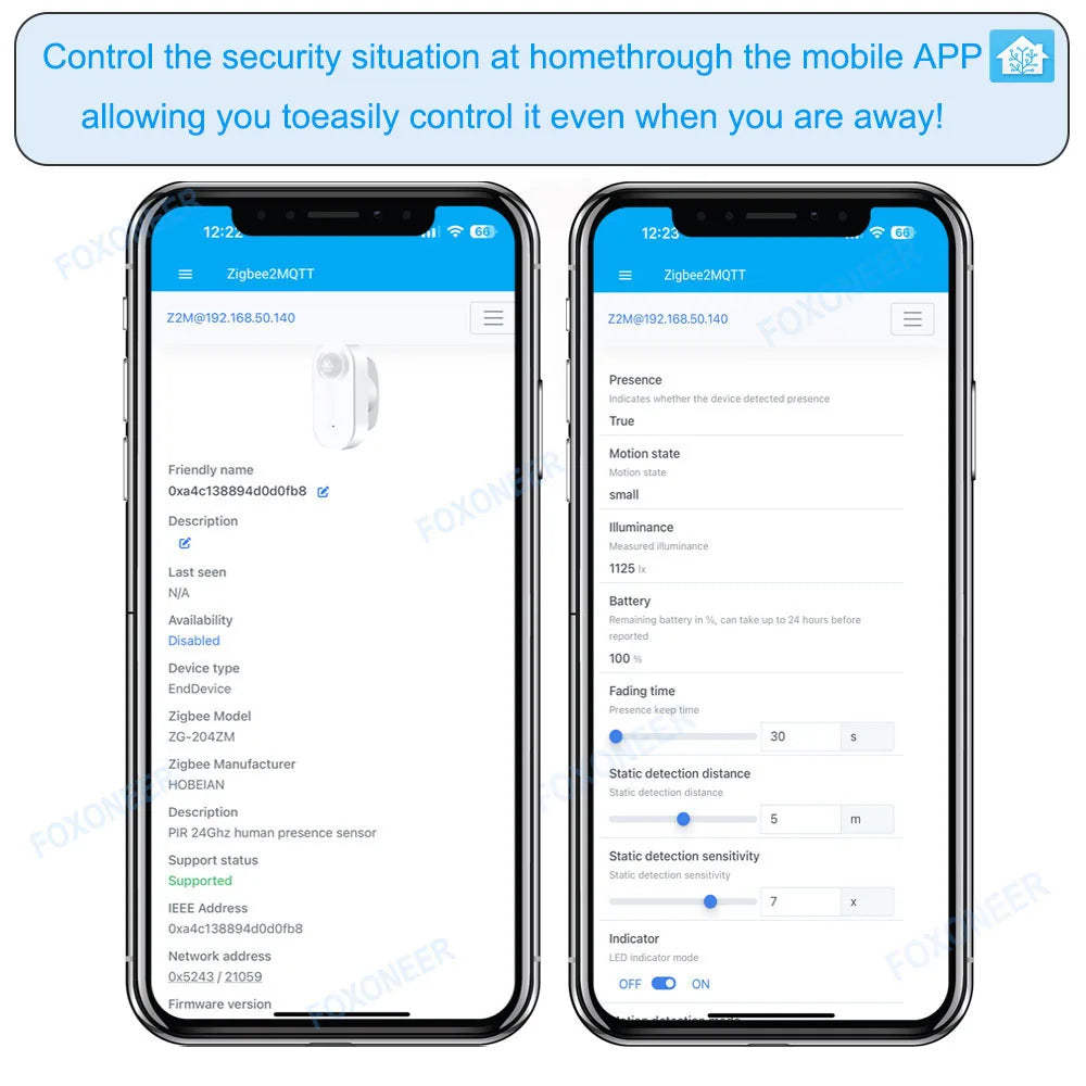 Zigbee 3.0 Human Presence Sensor 24G MmWave Radar +PIR,Luminance detection Use Battery Support Zigbee2mqtt Home Assistant