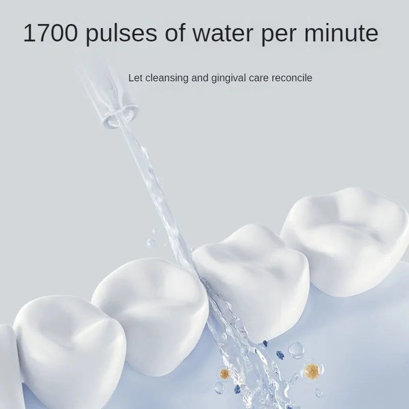 MIJIA Electric Oral Irrigator F400 Portable Water Pick Flosser Teeth Whitening Remove Dental Plaque 200ML pull-out Water Tank