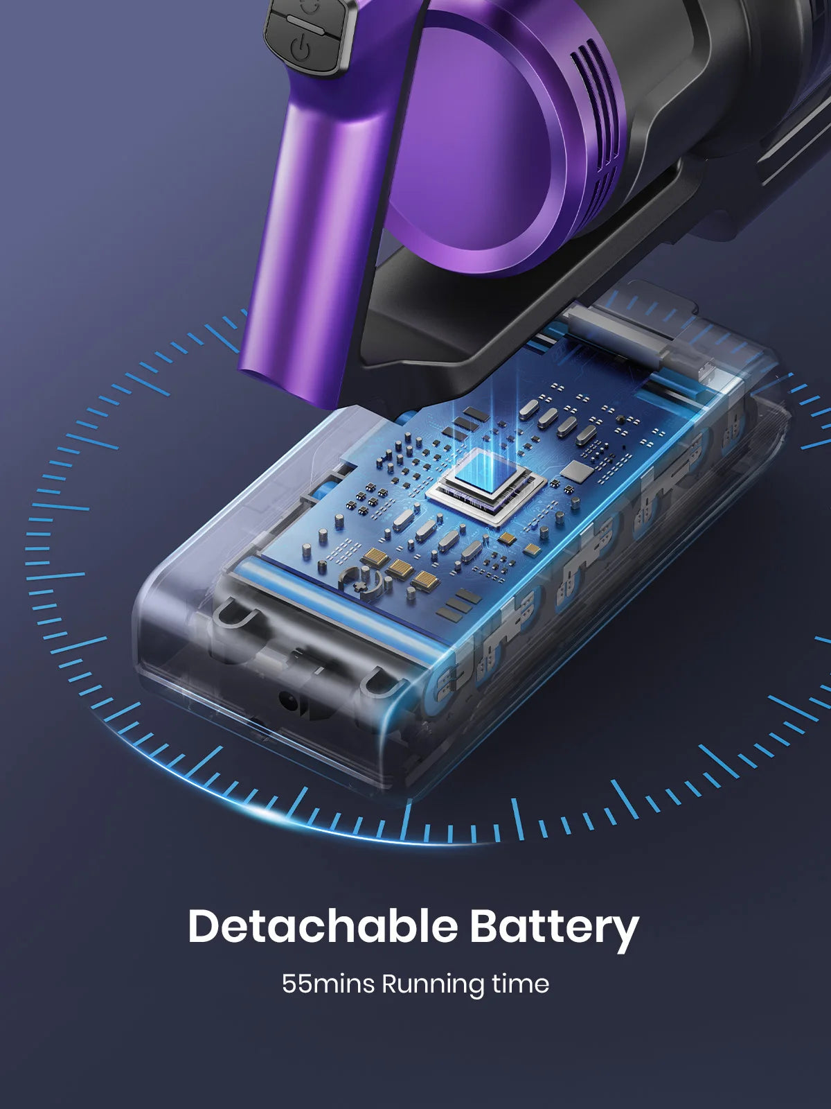 Honiture S14 Cordless Vacuum Cleaner 450W 38000PA Handheld Removable Battery Wireless smart Home Appliance 50 mins