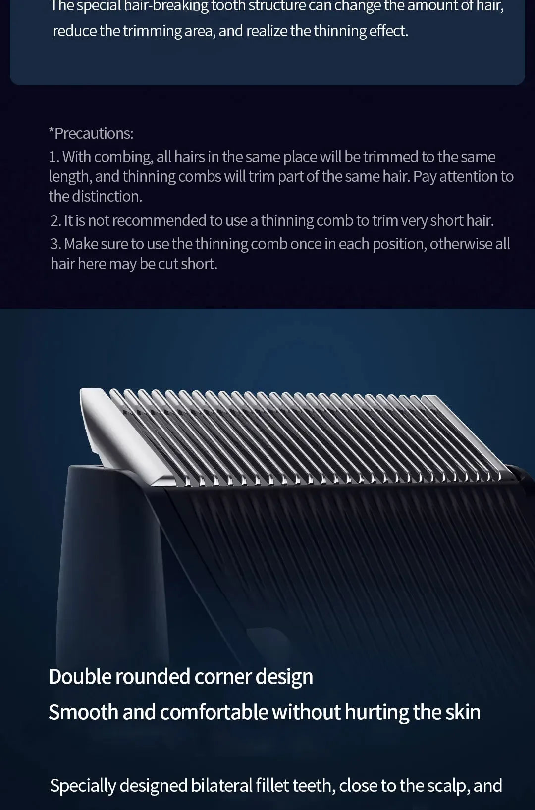 2024 Xiaomi Mijia Hair Clipper Wireless Hair Cutting Trimmer Barber Cutter Titanium Alloy Blade Trimer for Men Electric Shaver