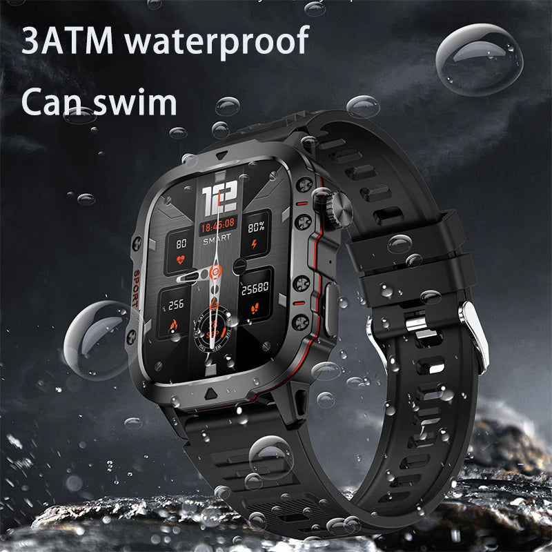2025 For Xiaomi New Rugged Military GPS Smart Watch Men Bluetooth Call Health Monitoring AI Voice Sports Waterproof Smartwatches