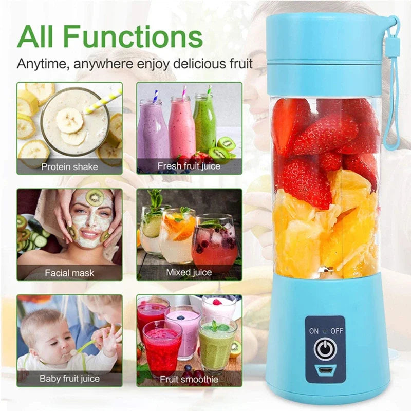 Gadgets Tools Rechargeable Kitchen Acceesories USB Blender Smoothie Dining. Automatic Maker Shake Electric Portable Mini Juicer