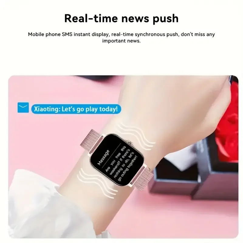 LAXASFIT New Smartwatch Bluetooth Talking Smartwatch Dialer Smart Clock Fitness Tracker Sleep Logging Smartwatch for Android IOS