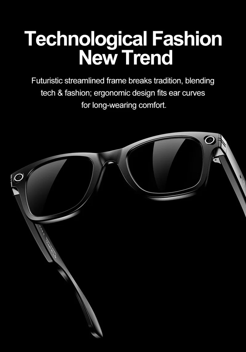 Xiaomi Mijia Smart Bluetooth Glasses IP65 Waterproof Recording Videos AI Photo Recognition Answer Translation Call Large Battery