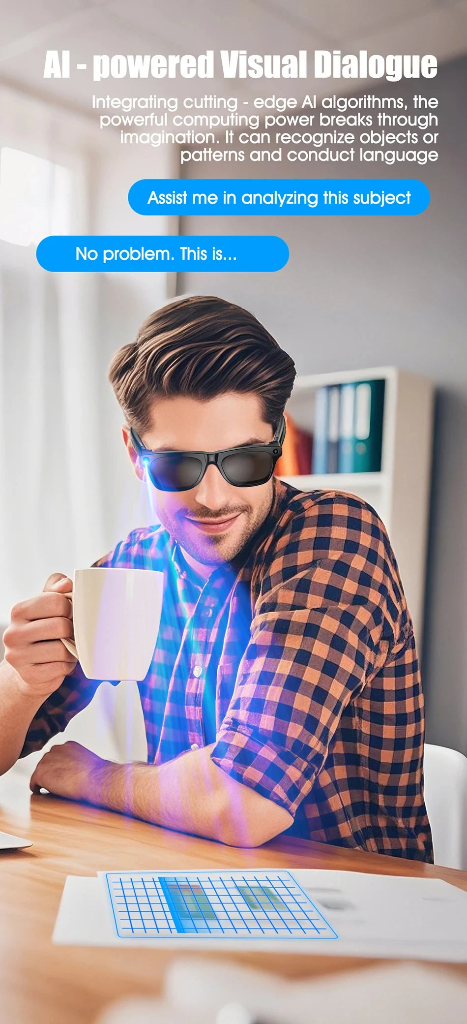 Xiaomi Fashion AI 100MP Camera Smart Glasses Waterproof Bluetooth Call Playing Music Smart Glasses Identify Pictures Use ChatGPT