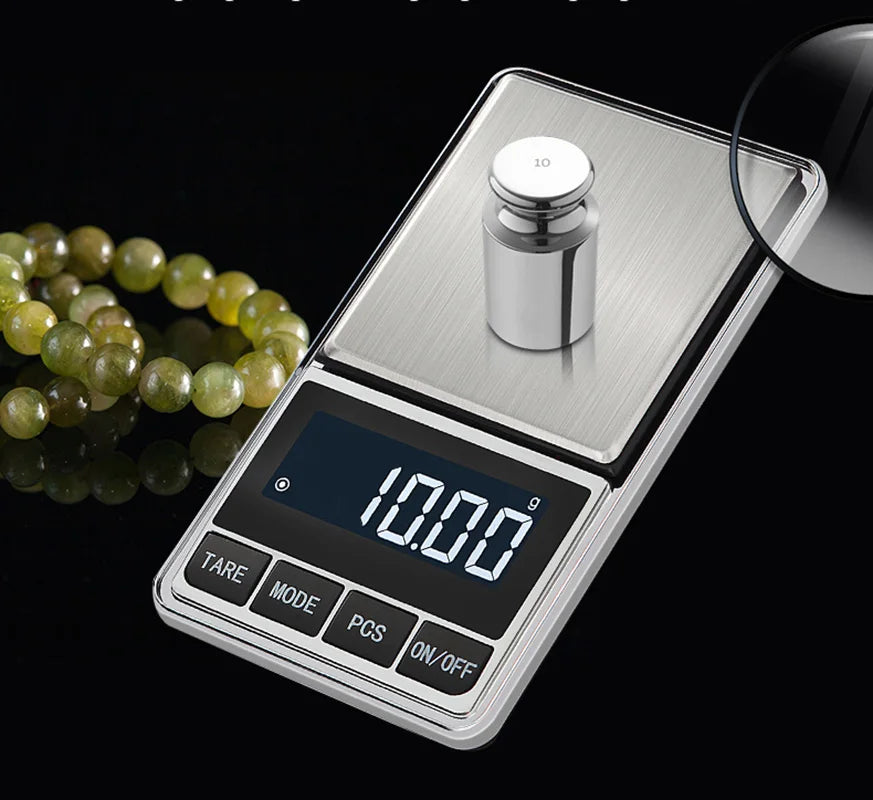 Electronic Jewelry Scale Balance Gram 0.01 / 0.1g Accuracy For Gold Precision Mini Pocket Scale Smart Kitchen Weight Scales