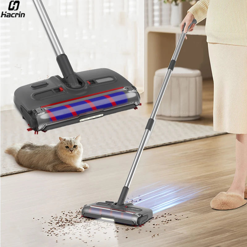 Electric Sweeper Portable Handheld Carpet Floor Sweeper Cleaning Machine Wireless Electric Mop Rechargeable Rotary Floor Mopping