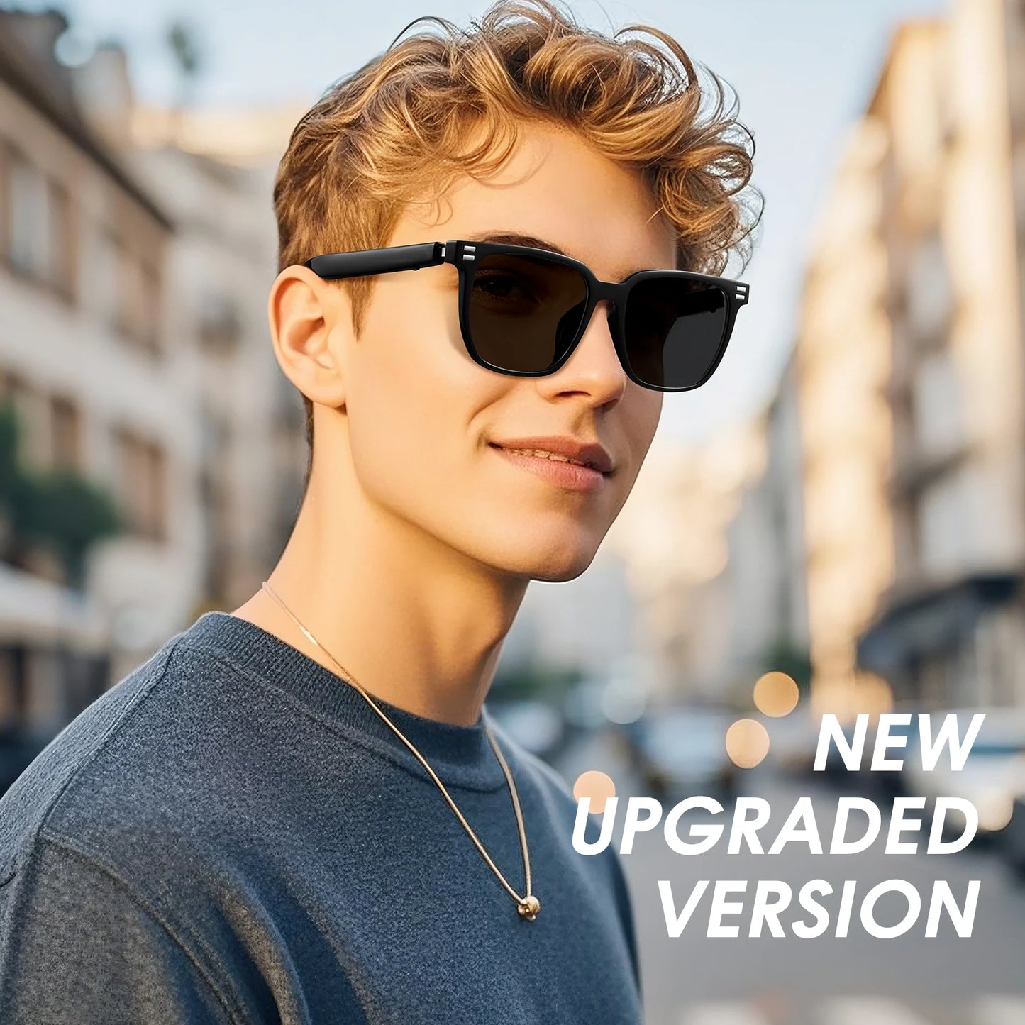 XIAOMI Anti Blue Light Smart Glasses UV Protection Photochromic Sunglasses Hands-Free Calls Audio Voice Assistant for Men Women